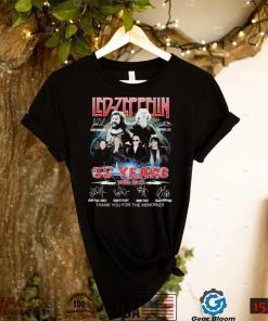 Led zeppelin John Bonham And Michael Lee 55 Years 1968 2023 Thank You For The Memories Signatures T shirt