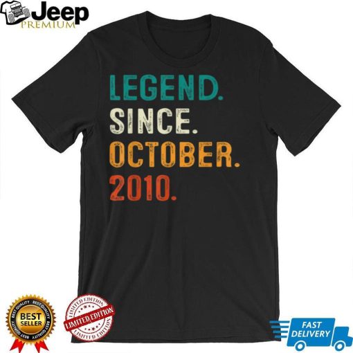 Legend Since November 2010 12th Bday Gifts 12 Years Old Boys T Shirt