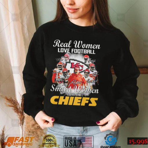 Len Dawson Real Women Love Football Smart Women Love The Chiefs Signatures shirt