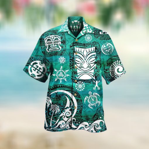 Love Sea Turtle Tropical Pattern For Aloha Tiki Hawaii Shirt