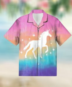 Magical Unicorn Pastel For Button Down Aloha Hawaii Shirt