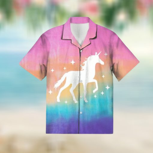 Magical Unicorn Pastel For Button Down Aloha Hawaii Shirt