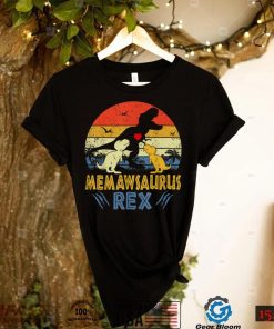 Memaw Saurus T Rex Dinosaur Memaw 2 kids Family Matching T Shirt