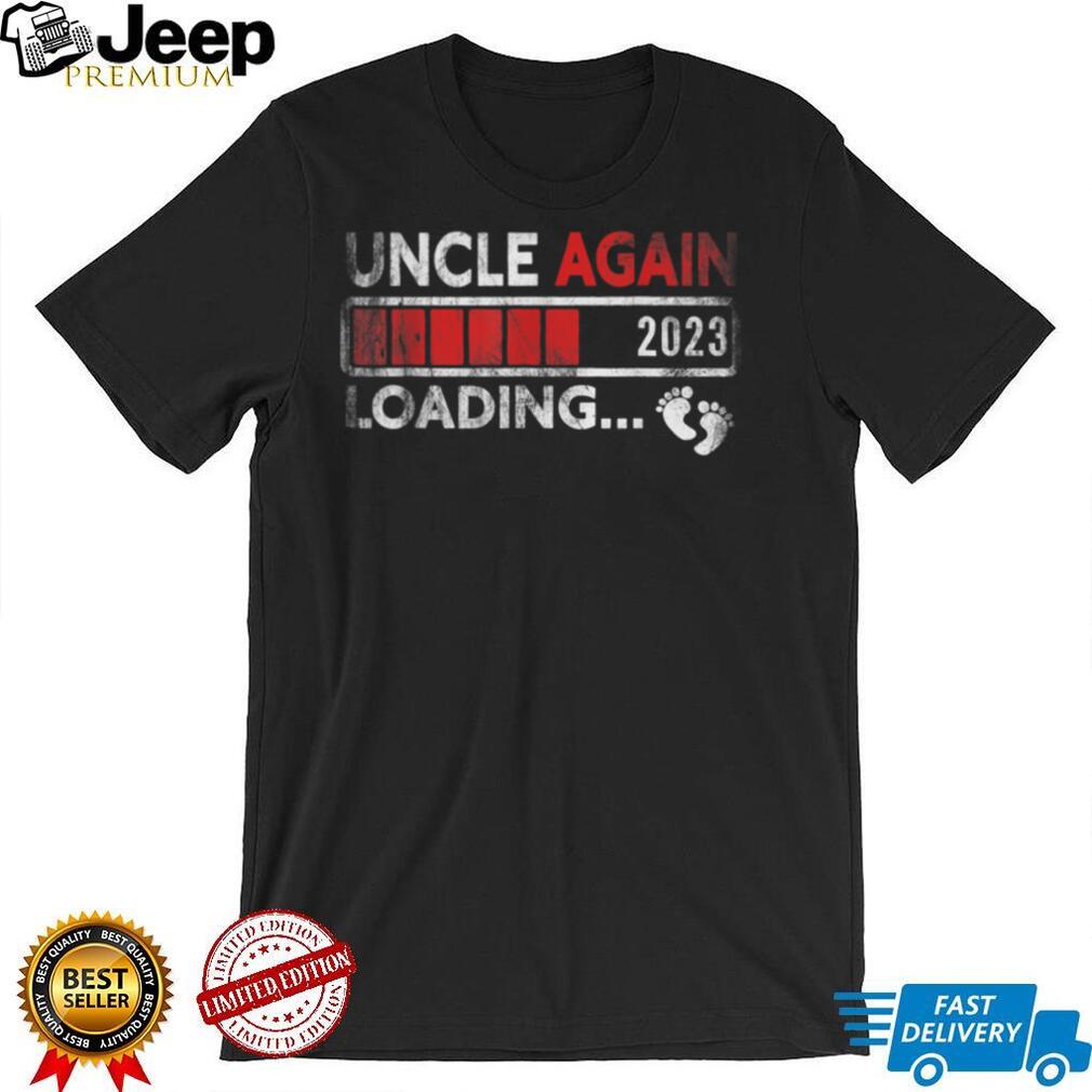 Mens First time Uncle Again 2023 Dad Father T Shirt