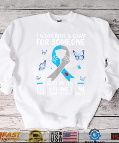 Mens I Wear Gray And Blue For Some One Diabetes Awareness T Shirt