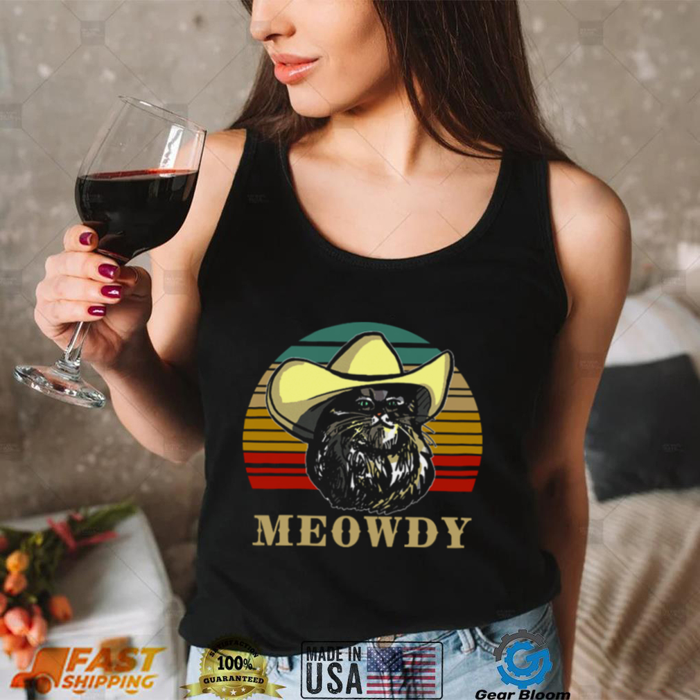 Meowdy Cowboy Cat Howdy Pardner Cat Lovers shirt