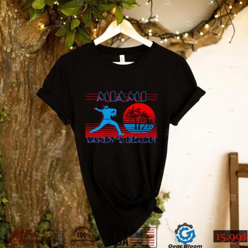 Miami Marlins Sandy Alcantara Sandys Beach 2022 T shirt