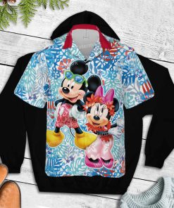 Mickey And Minnie Mickey Mouse Winnie The Pooh Floral Disney Hawaii Shirt