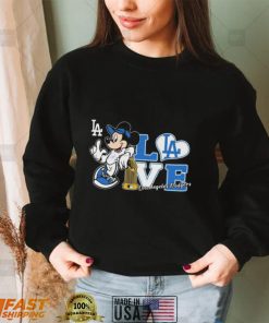 Mickey Mouse Love Los Angeles Dodgers Shirt