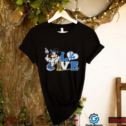 Mickey Mouse Love Los Angeles Dodgers Shirt