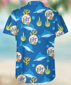 Miller Lite Beer Hawaiian Summer Shirt