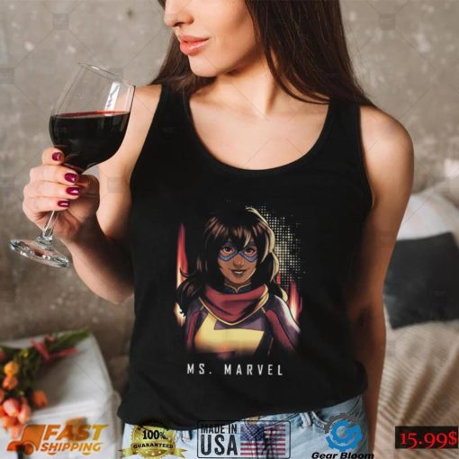 Ms. Marvel Comic Style Portrait T Shirt