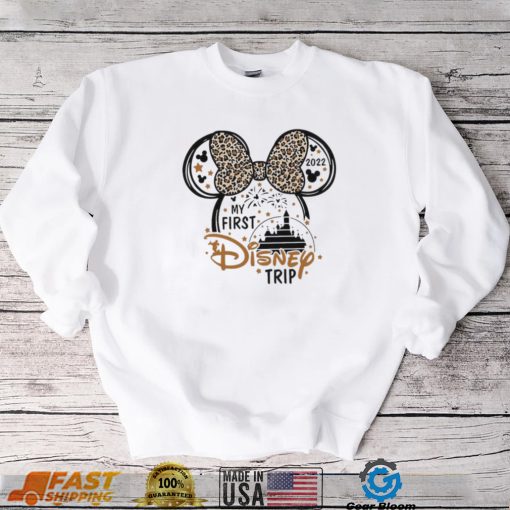 My First Disney Trip Mickey Mouse Disney World leopard Shirt
