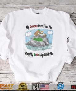 My demons can’t find me when my homies are beside me frog and stone t shirt