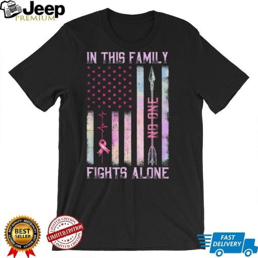 In This Family No One Fight Alone Breast Cancer Awareness T Shirt