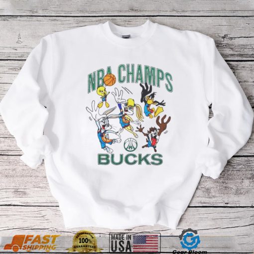 NBA Champs Bucks x Space Jam shirt