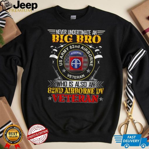 Never Undertimate An Big Brother 82nd Airborne Paratrooper Tank Top