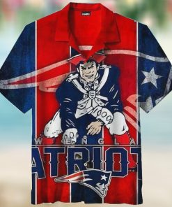 New England Patriots Nfl Hawaiian Graphic Print Short Sleeve Hawaiian Shirt