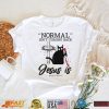 Official black Cat Normal Isn’t Coming Back Jesus Is Revelation 14 T shirt