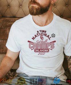 Oklahoma Sooners White 2022 Softball National Champions 6 time shirt