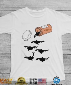 Orcas are anti depressants jar and many killer whales t shirt