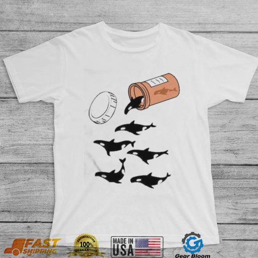 Orcas are anti depressants jar and many killer whales t shirt