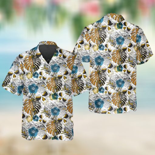 Pattern Happy Summer Skull Hawaiian Shirt