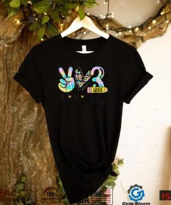 Peace Love Third Grade Funny Tie Dye Student Teacher T Shirt