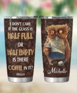 Personalized Coffee Owl HHZ2711011 Stainless Steel Tumbler