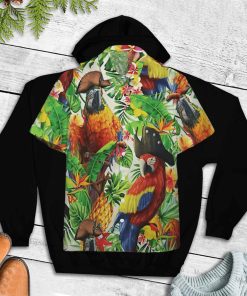 Pirate Parrot Tropical For Aloha Parrot Hawaii Shirt