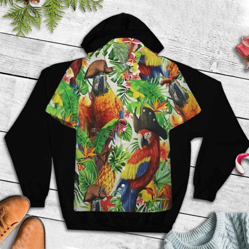 Pirate Parrot Tropical For Aloha Parrot Hawaii Shirt