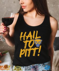 Pitt Panthers Painted Slogan Hall To Pitt Shirt