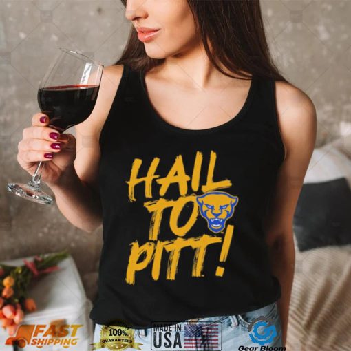 Pitt Panthers Painted Slogan Hall To Pitt Shirt