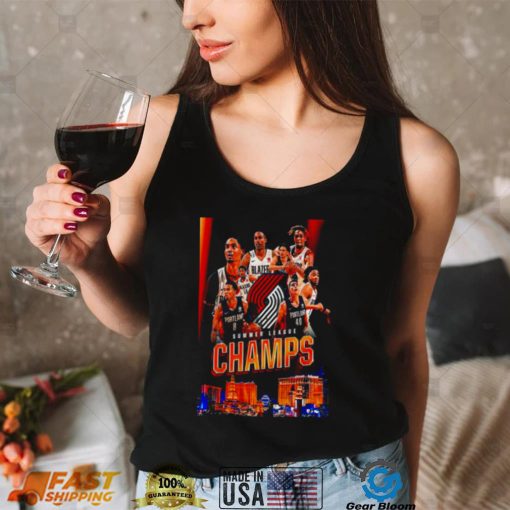 Portland trail blazers champions 2022 nba 2k23 summer league champs shirt