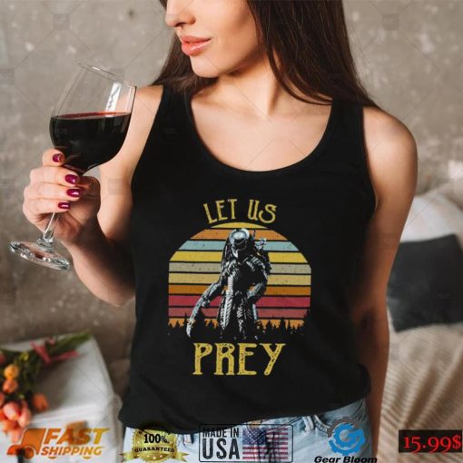 Predator Prey Let Us Prey Vintage T Shirt