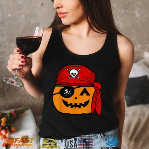 Pumpkin Pirate Lazy Halloween Costume T Shirt