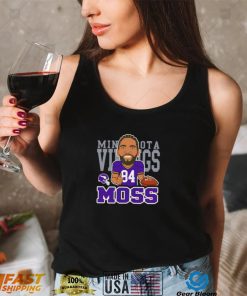 Randy Moss Minnesota Vikings caricature chibi art shirt