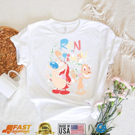 Ren And Stimpy Logo With Graphic Treatment Long Sleeve T Shirt