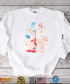 Ren And Stimpy Logo With Graphic Treatment Long Sleeve T Shirt