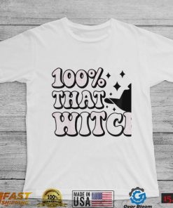 Retro 100 percent that witch 100% halloween shirt