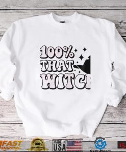 Retro 100 percent that witch 100% halloween shirt