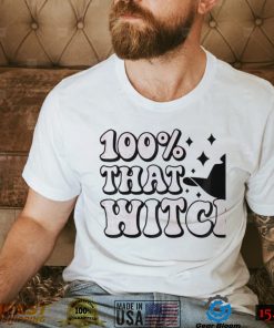 Retro 100 percent that witch 100% halloween shirt