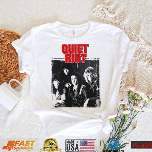 Retro Black And White Art Quiet Quiet Riot Band Unisex T Shirt
