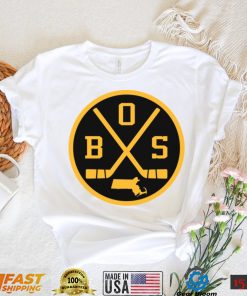 Retro Boston Hockey Emblem Vintage BOS Sticker