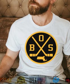 Retro Boston Hockey Emblem Vintage BOS Sticker