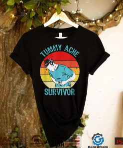 Retro Vintage Tummy Ache Survivor My Stomach Hurt Funny Gift T Shirt