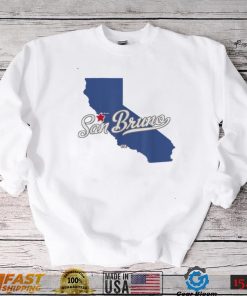 San Bruno California CA Map T Shirt