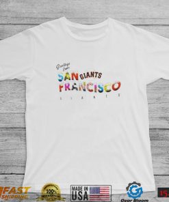 San Francisco Giants Erin Andrews greetings from muscle 2022 shirt