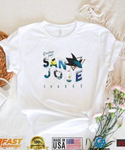 San Jose Sharks Erin Andrews greetings from muscle 2022 shirt
