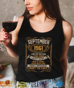 September 1961 61st Birthday Gift 61 Year Old Men Women T Shirt